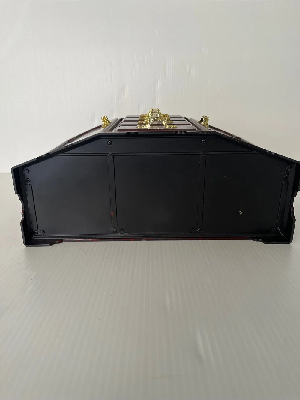 Vintage Faux Wood Musical Jewelry Armoire
